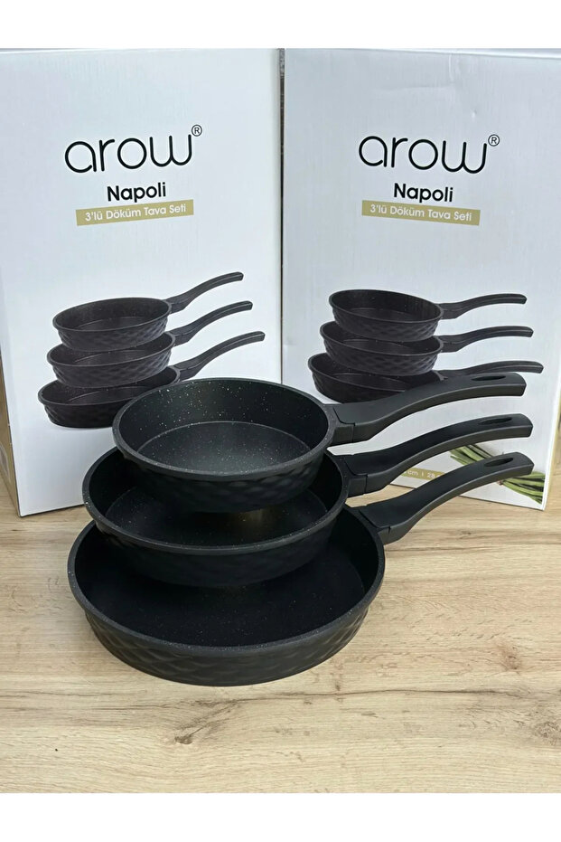 طقم مقلاة نابولي ثلاثي من AROW Döküm
