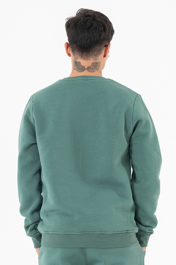 سترة رياضية أساسية للرجال من ماركة Mint بثلاث خيوط وتصميم مريح - 6