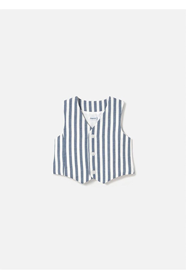 Baby Boy Striped Linen Vest 1303