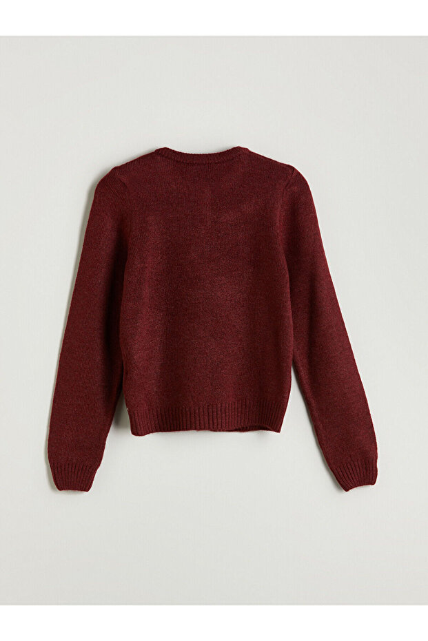 Bisiklet Yaka Kadın Triko Hırka - 6