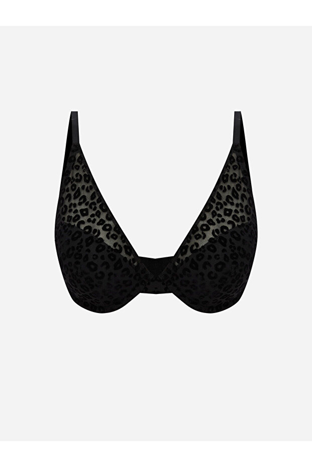 Underwire Unpadded Patterned T-Shirt Bra