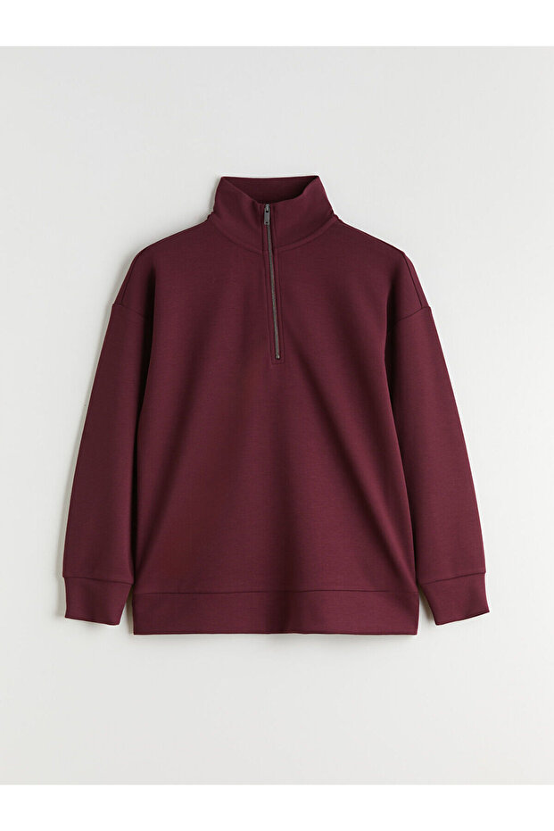 Artı New Season Stand Collar Women's Sweatshirt