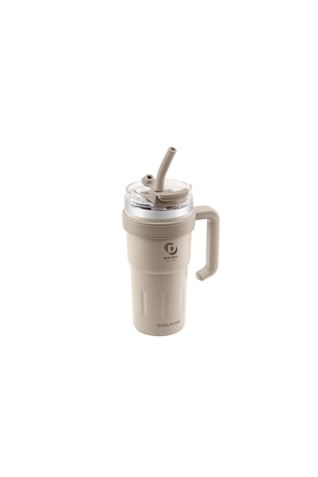 Daima Coolflow 780 ML 12 Saat Sıcak 24 Saat Soğuk Krem Termos - 1