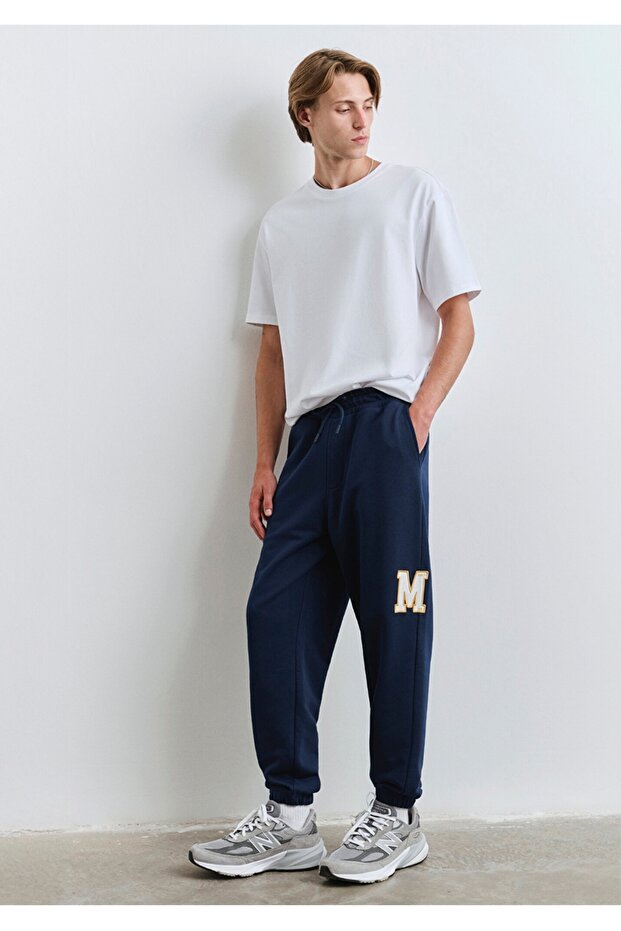 M logo eşofman altı regular straight lastikli paça - 1