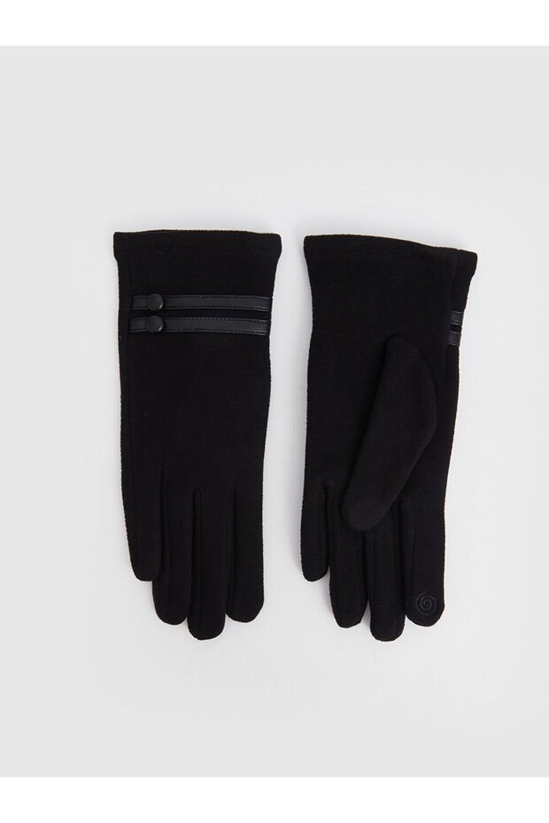 Siyah Basic Kadın Eldiven - 1