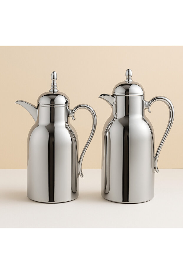 A set of thermoses for tea and coffee with an elegant and modern design, size 1/0.7 liters - 1