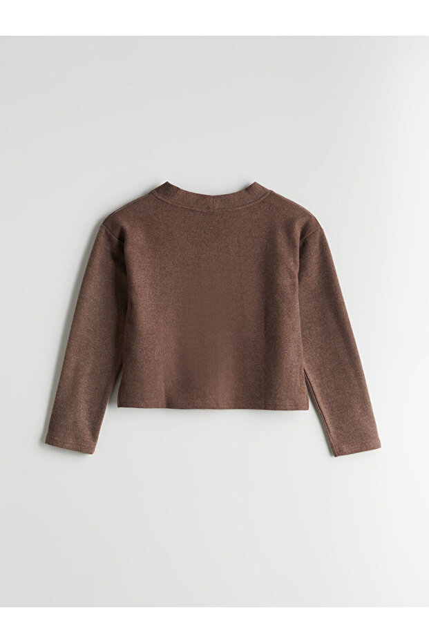 V Yaka Kadın Triko Hırka - 6