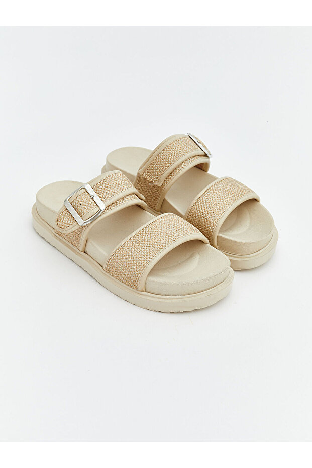 Vizyon New Season Double Striped Women's Slippers