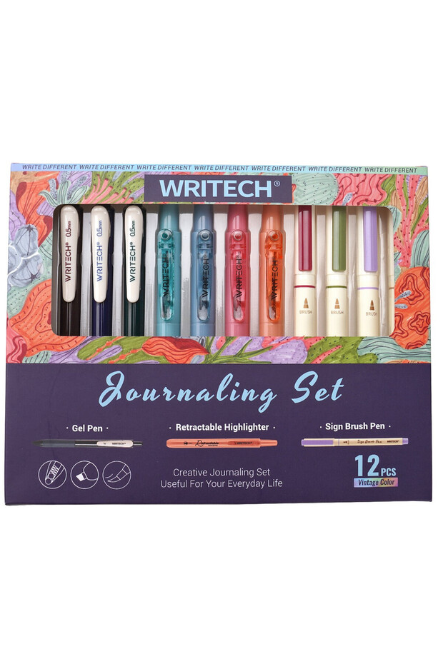 Writech W-Jk02 Mild Daily Series Pen Set - Set of 12