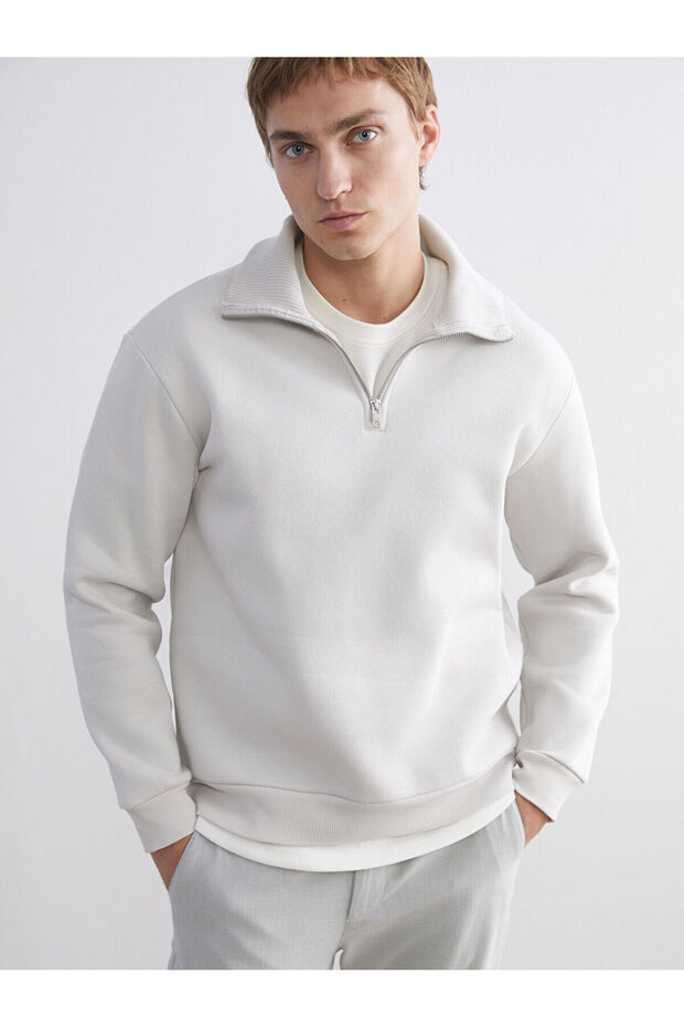 Stand Collar Men's Sweatshirt