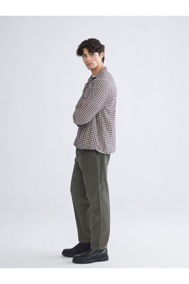 Ozmarka New Season Comfortable Fit Velvet Men's Trousers