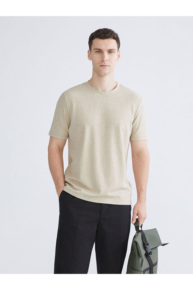 Crew Neck Combed Cotton Men's T-Shirt
