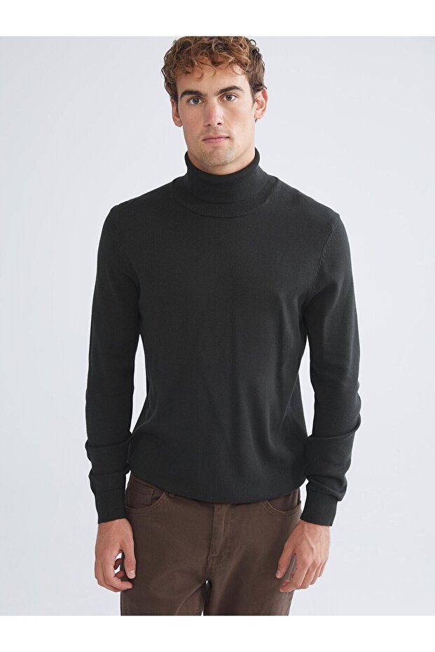 Özmarka New Season Turtleneck Long Sleeve Men's Knitwear Sweater