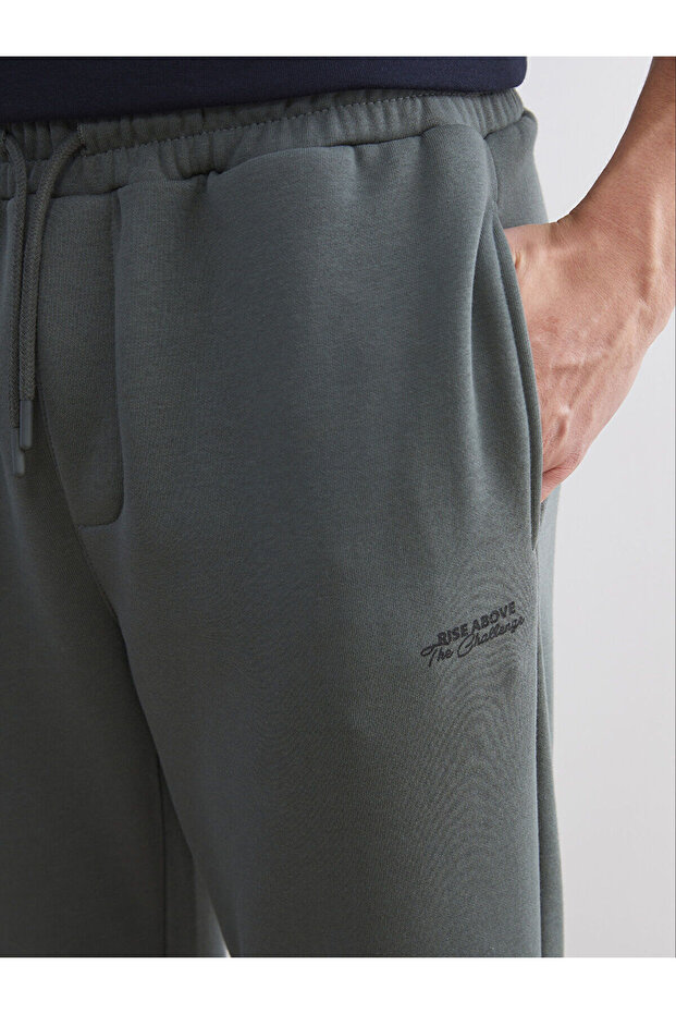 Standart Kalıp Erkek Kalın Jogger Eşofman Altı - 3