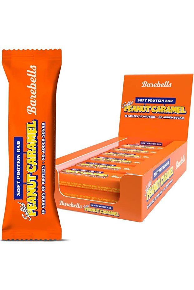 Barbells Protein Bars 55g x 12 Bars (Soft Salted Peanut Caramel)