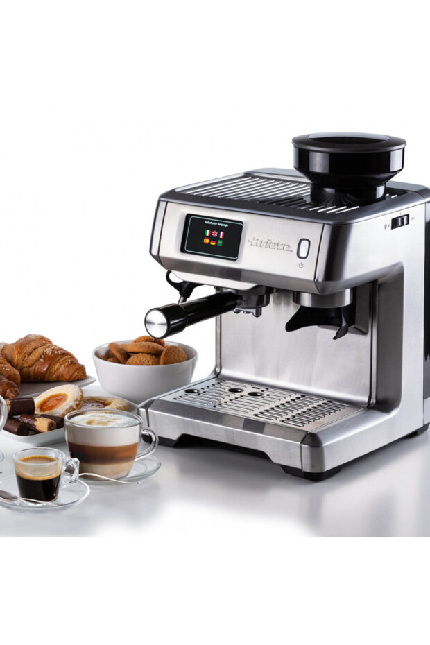 Espresso machine ESPRESSO METAL PRO 1312/10, 1600W, 15bar, 2 , Touch,Grinder, S steel, Inox - 3