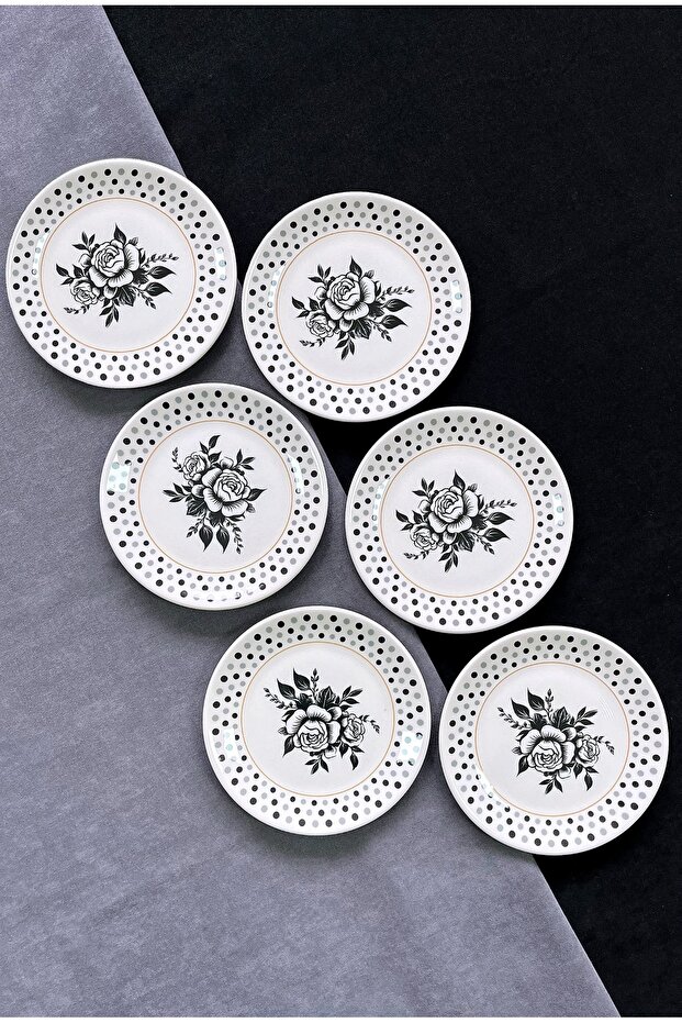 MİLAS 6 PARÇA LÜX TATLI TABAĞI SETİ - 3