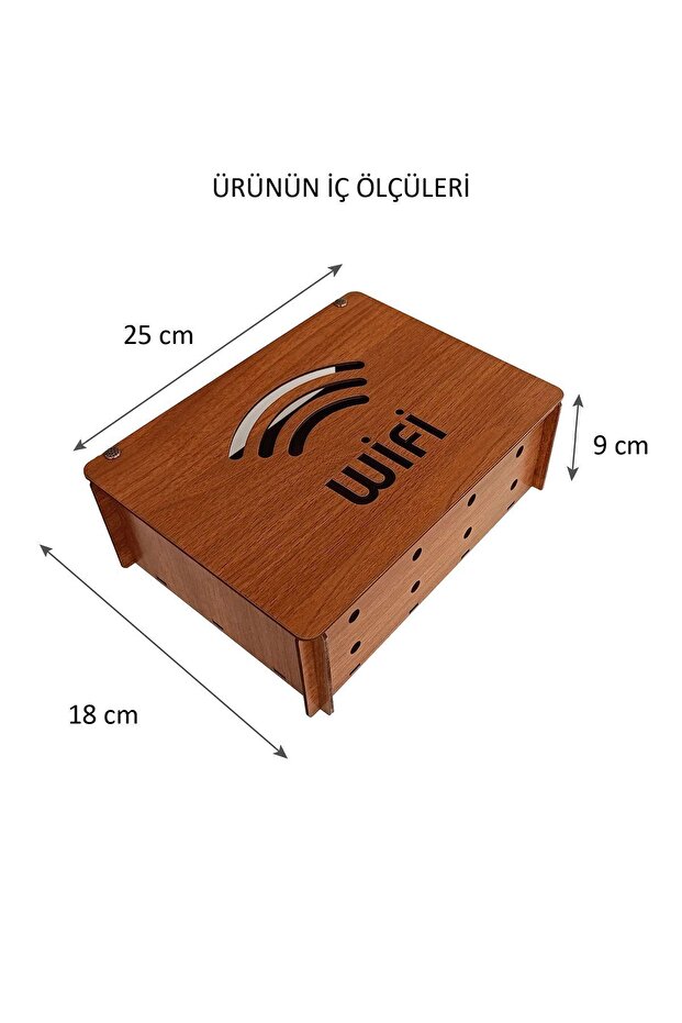 Modem Saklama Kutusu WIFIDesen - 25x18x9 Cm - 3