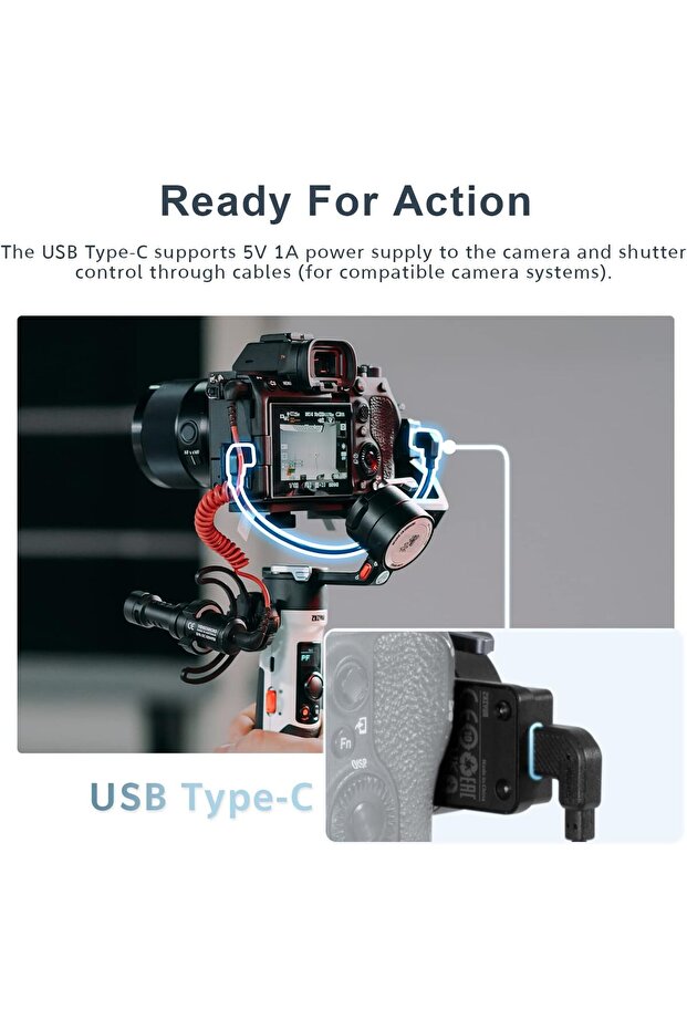 Crane M2S Gimbal Stabilizer for Mirrorless Camera Action Camera and Smartphone, Upgrade with - 5