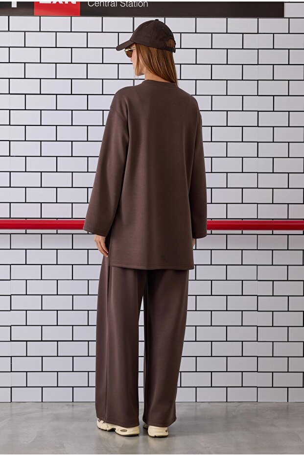 Modal Basic Sweat Acı Kahve - 4