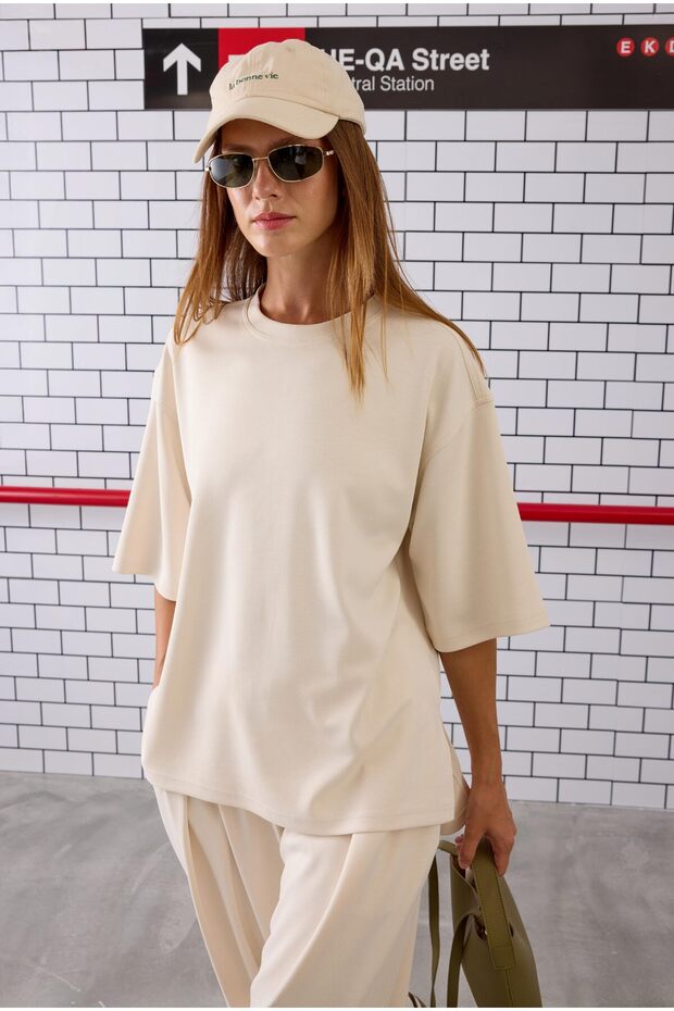 Modal Basic T-Shirt Bone
