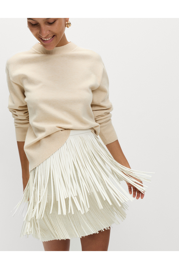 Püskül Detaylı Mini Etek - 4