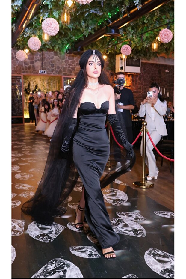 Siyah rapunzel taç - 2