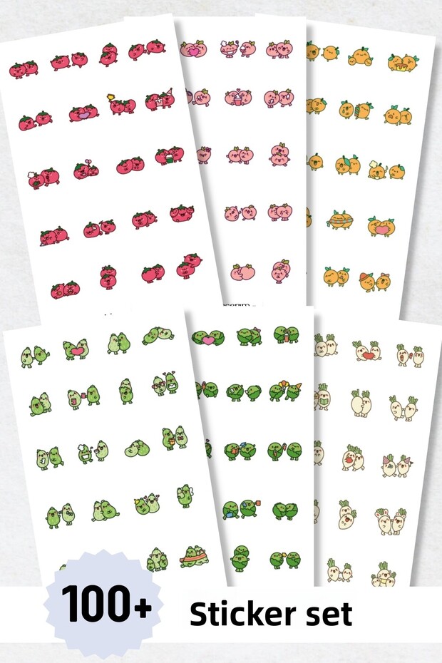 6-Piece Sticker Set / Bullet Journal / Scrapbook / Agenda Sticker Set / Sticker Book