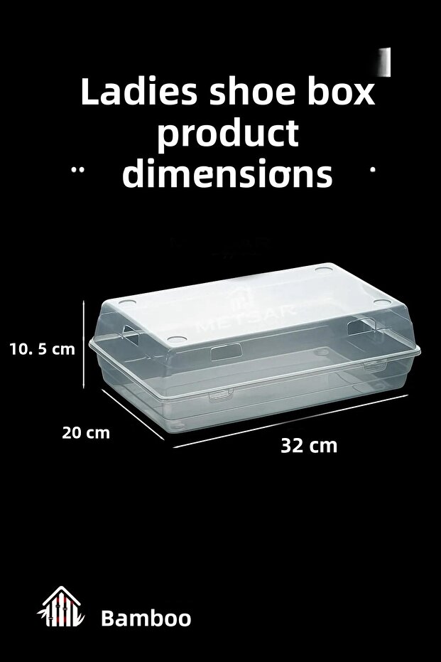 10-Piece Transparent Shoe Storage/Organization Box - 4