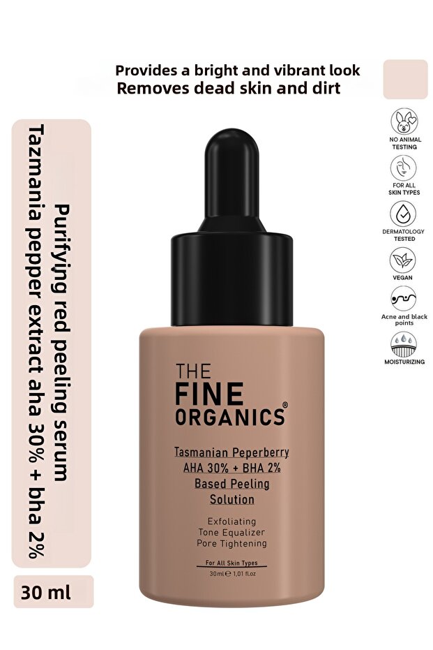 Tasmanian Pepper Extract AHA 30% + BHA 2% Skin Tone Evening and Purifying Red Peeling Serum
