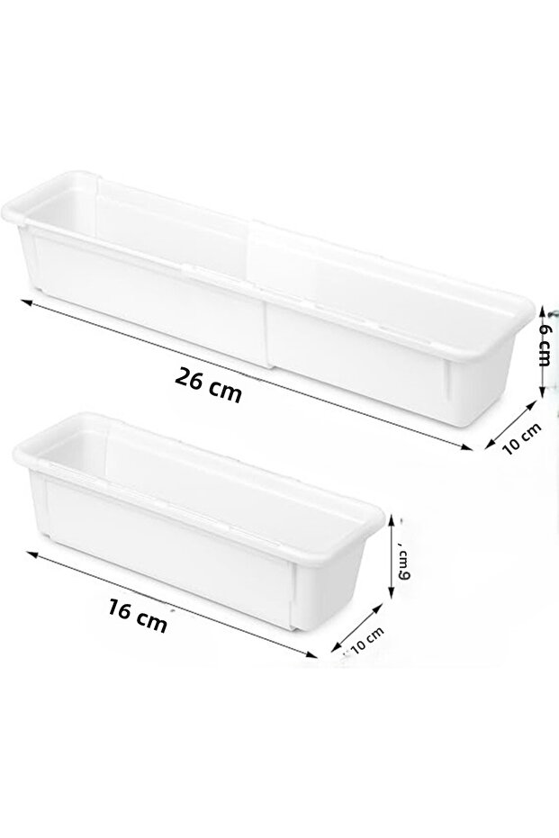 منظم مكياج قابل للتعديل - منظم أدراج معياري قابل للتعديل - 2