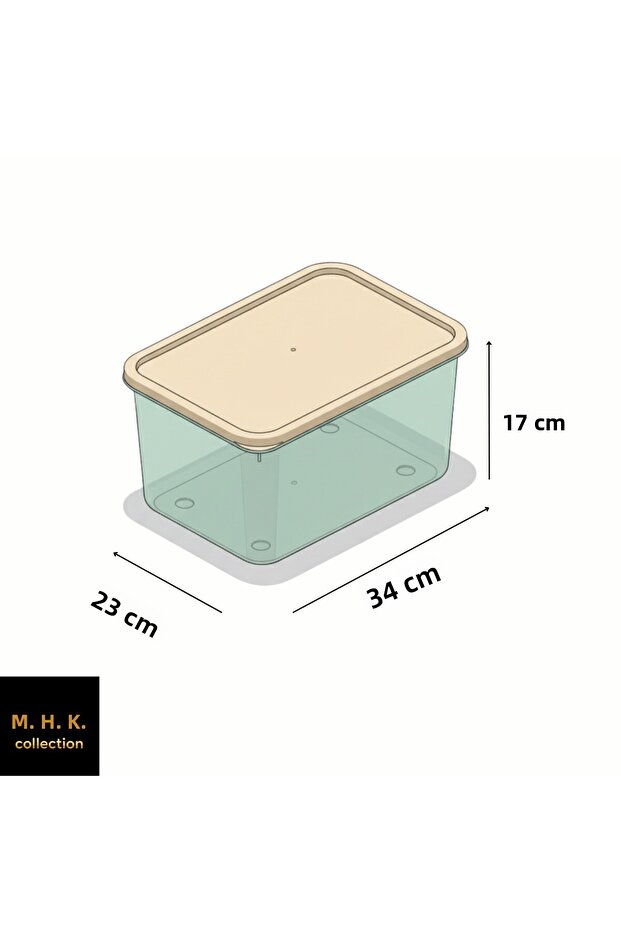 2 صندوق تخزين كبير الحجم مع غطاء - 4