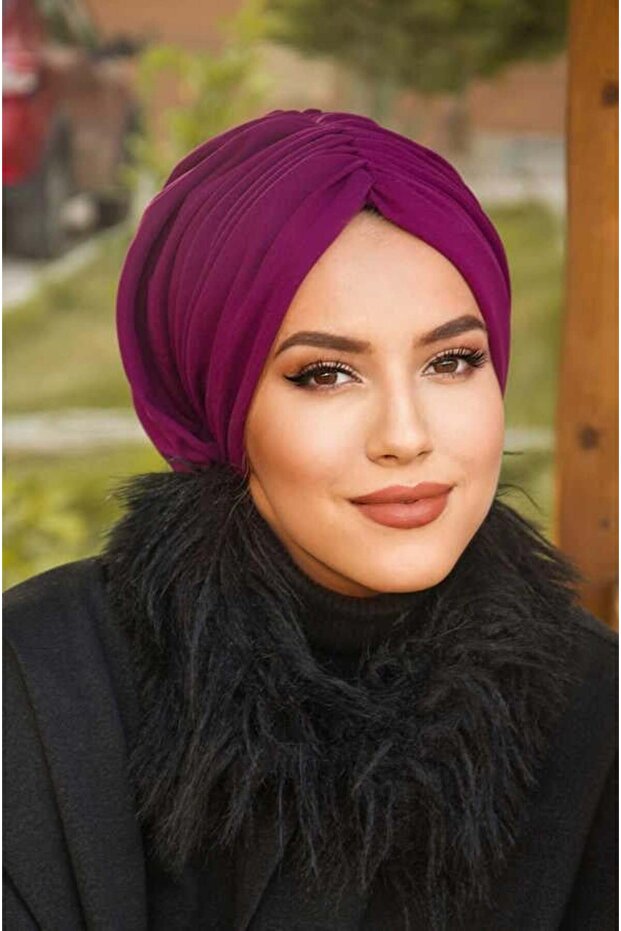 غطاء رأس برباط جاهز من الكرز - 3