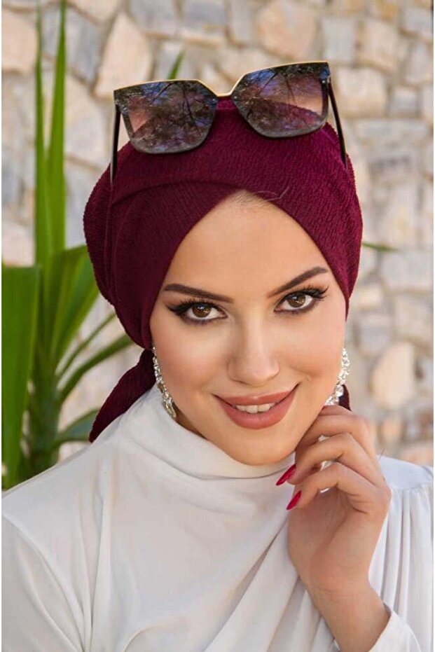 Bordo Çapraz Bone - 2