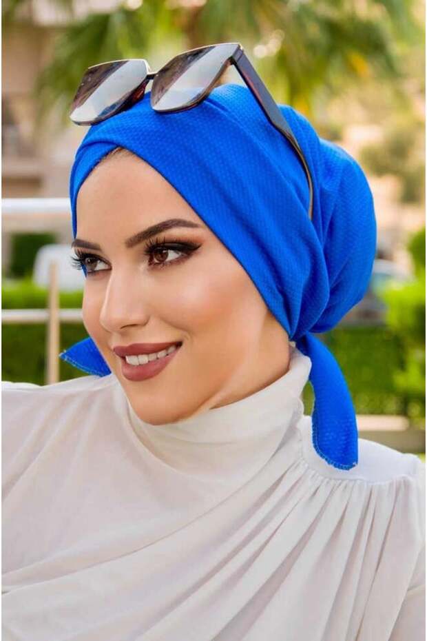 Saks Mavi Çapraz Bone - 3