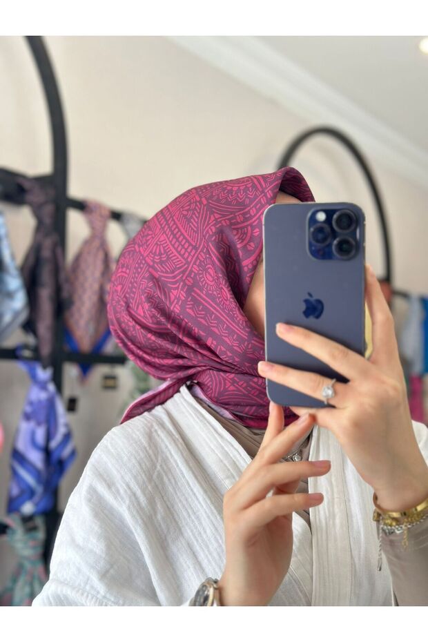 ÇİNİ DESEN SOFT EŞARP - 3