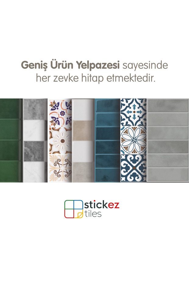 3d Kendinden Yapışkanlı Duvar Karosu 30,5 cm x 30,5 cm (4 ADET) 0,371 m² - 5