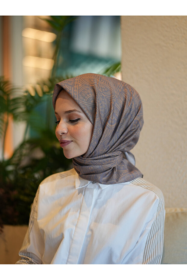 ÇİNİ DESEN SOFT EŞARP - 1