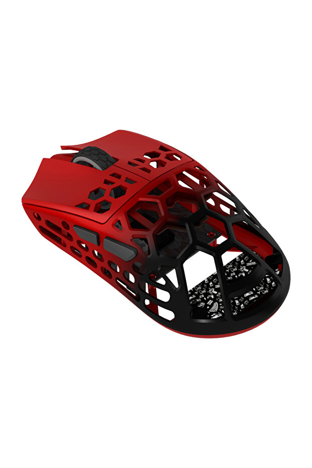 HM620 8K Hz 30000 DPI Tri-Mode Kablosuz/Bluetooth Siyah Kırmızı Gaming Oyuncu Mouse - 8