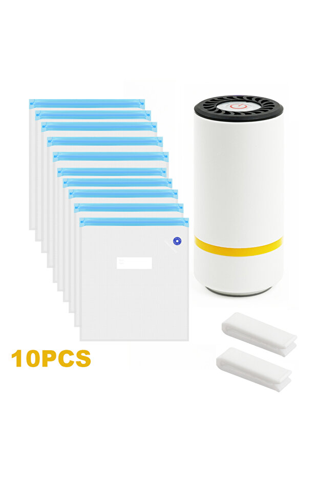 With 10 vacuum bag USB Rechargeable Electric Air Pump Vacuum Automatic Compressed Bag Electric Pump