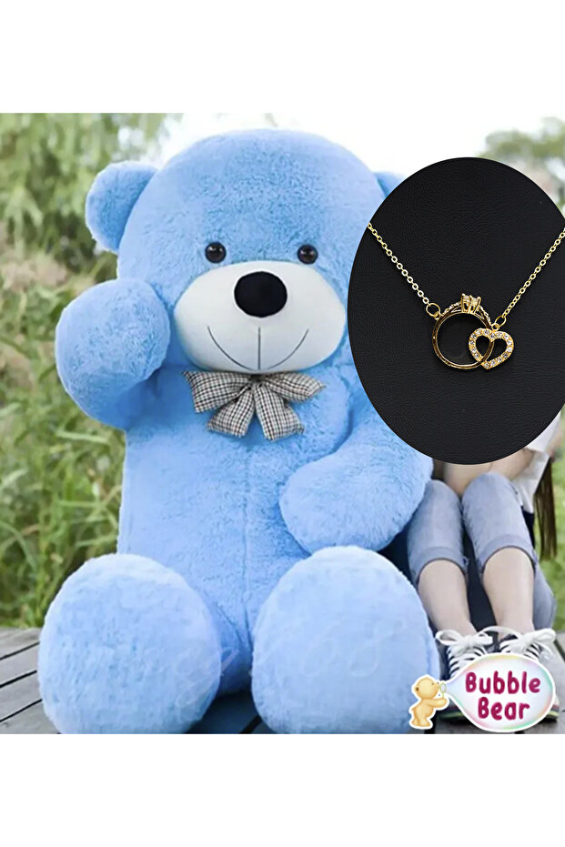 90 Cm Papyonlu Peluş Ayıcık - 1