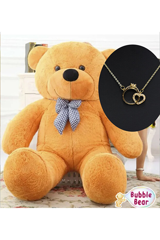 90 Cm Papyonlu Peluş Ayıcık - 1