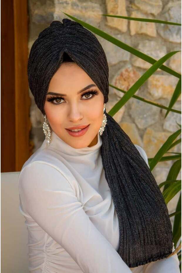 Siyah Gümüş Piliseli Dolama Bone - 2