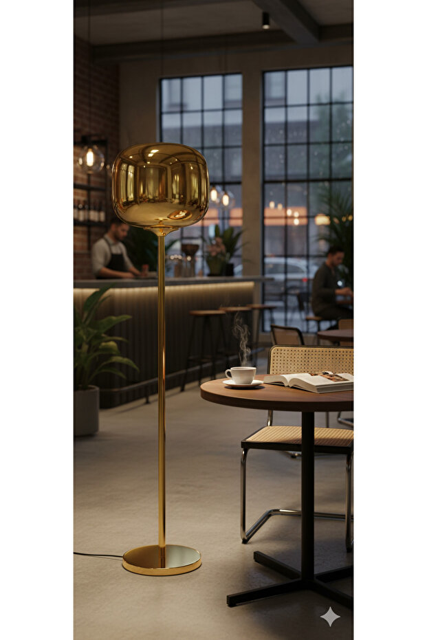 Özcan Aydınlatma 3437-L-03 Shine Lambader Sarı - 6