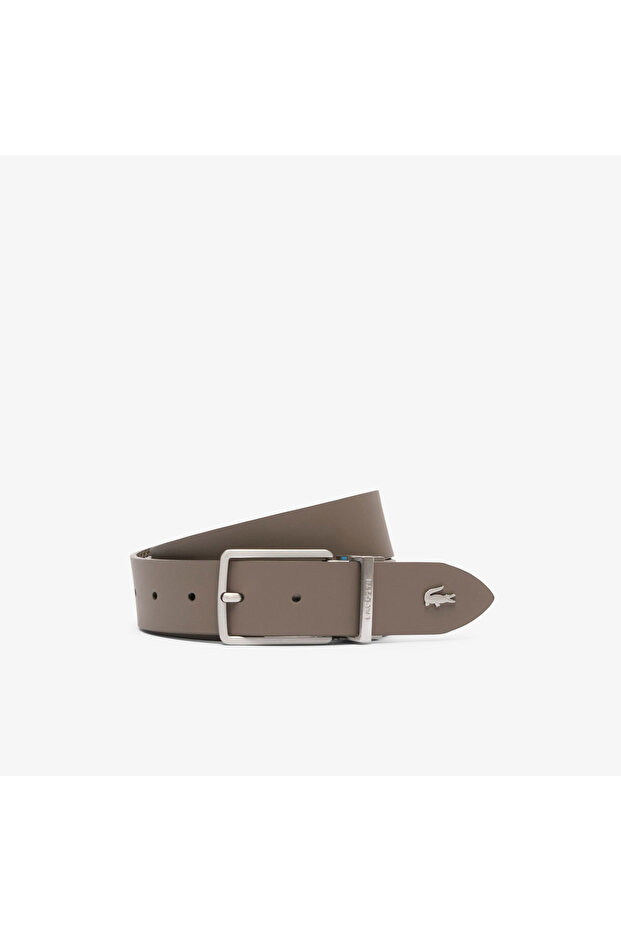 Erkek Çift Taraflı Deri Kahverengi Kemer - 4