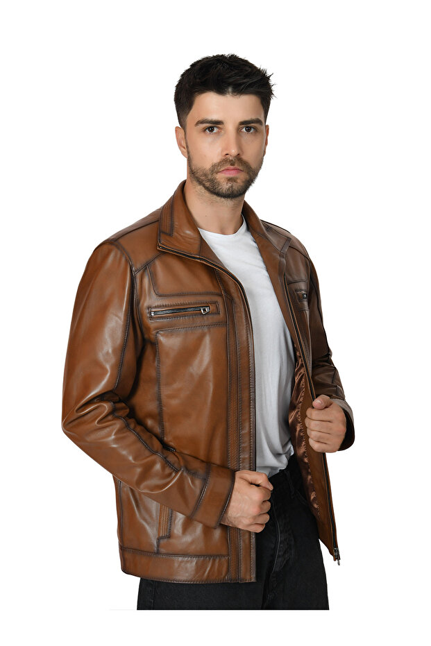 سترة جلدية للرجال 7006 - 2