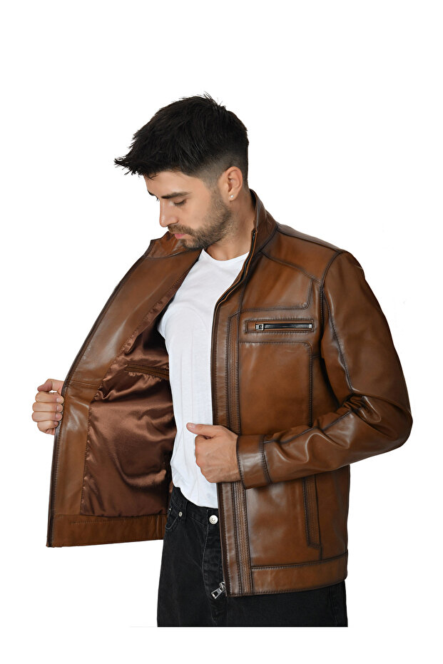 سترة جلدية للرجال 7006 - 7