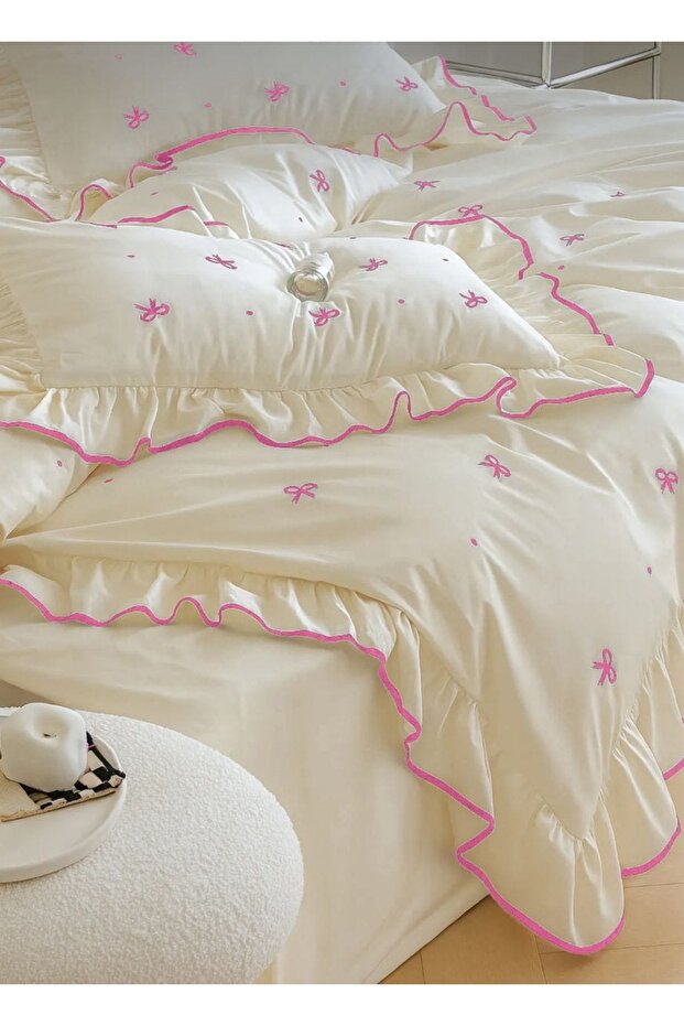 %100 pamuk soft elegance tek kişilik nevresim seti - 1