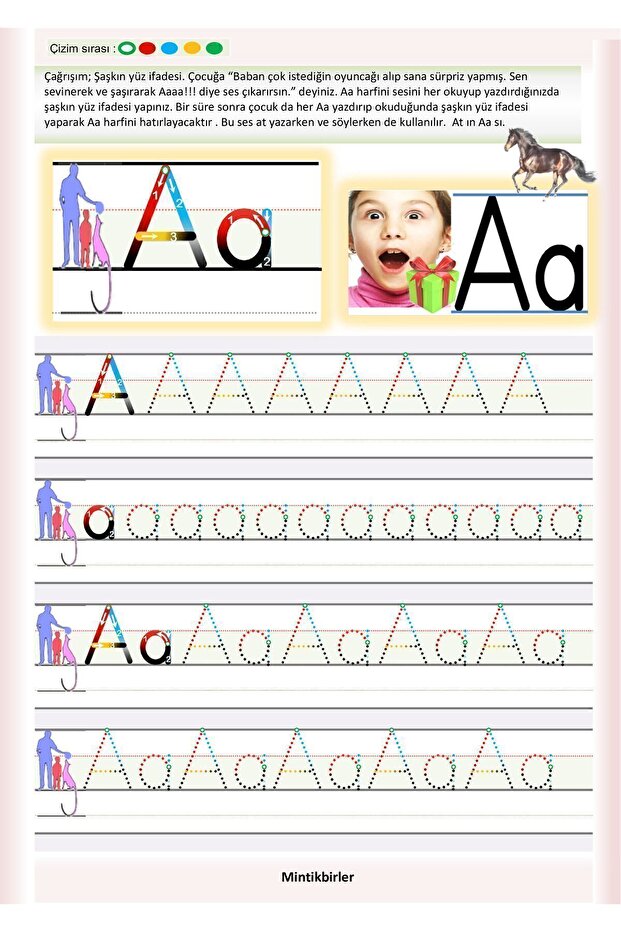 Preschool 1St Reading and Writing Teaching in the Classroom Activity Activity Preparation Notebook Book Writing 1 Full Set - 3