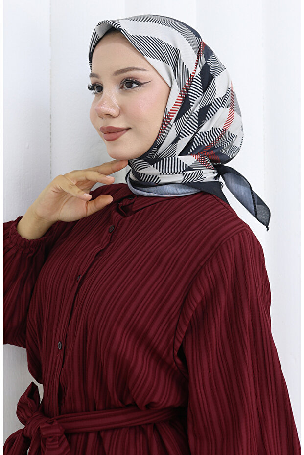 Eșarfă moale 90204-06 Antracit - 1